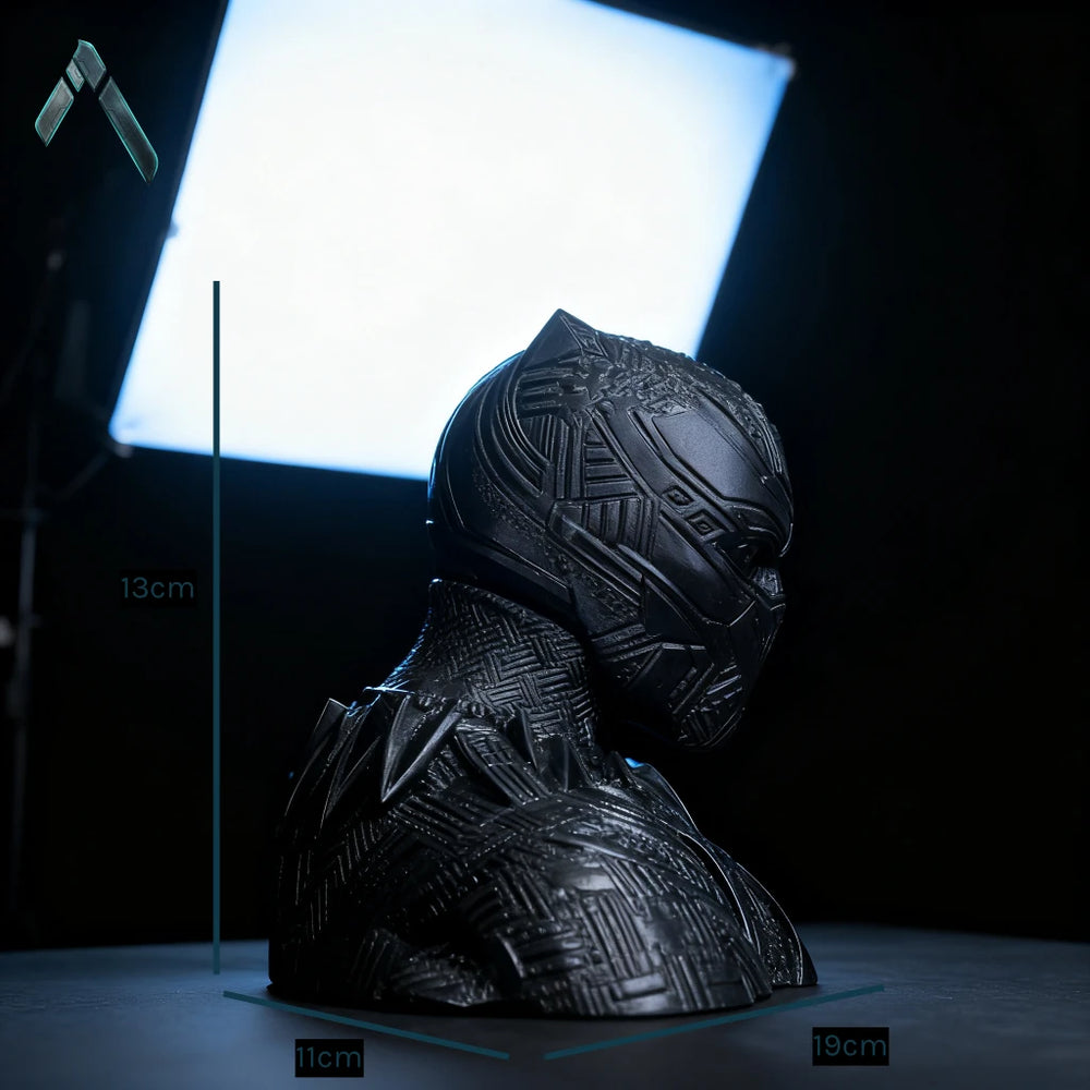 Black Panther Bust Sculpture | Vibranium Matte Black | Marvel Collectible India