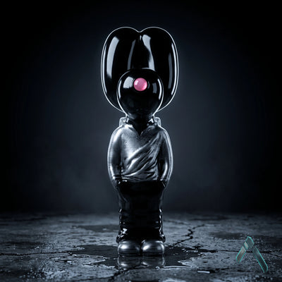 Snoopy Balloon Dog Figure | Jet Black Gloss | Pop Culture Art Toy Collectible India
