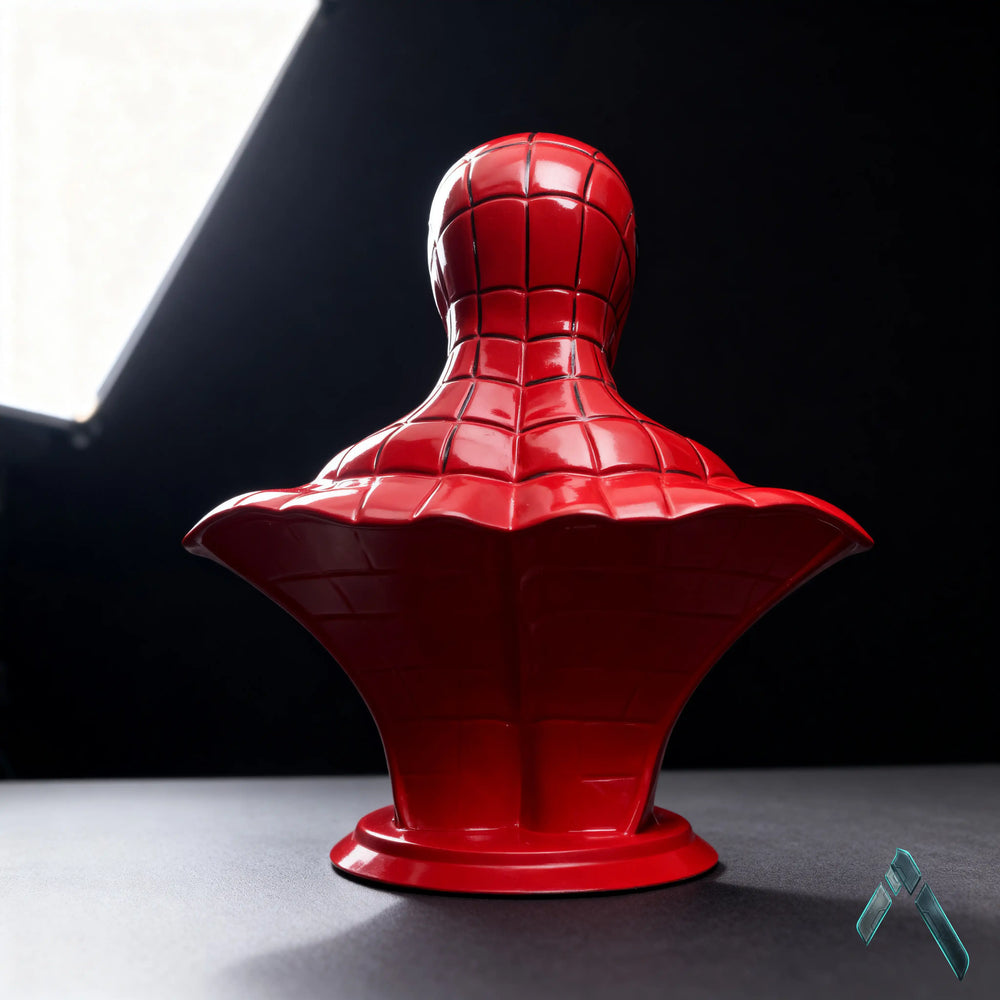 Spider-Man Bust Sculpture | Red & Black Gloss | Marvel Superhero Collectible India