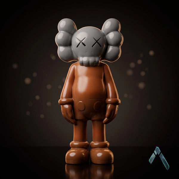 KAWS Companion Standing Figure | Gloss Black Street Art Collectible | Archadia