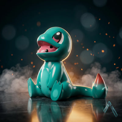 Charmander Sculpture | Teal Green Remix Edition | Limited Pokemon Collectible India