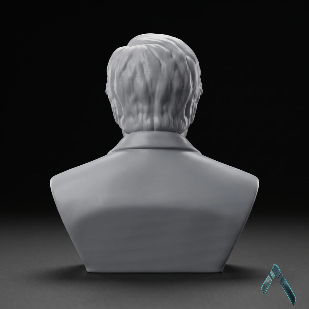 Ratan Tata Bust Sculpture | Matte Grey Finish | Indian Business Legend Collectible India
