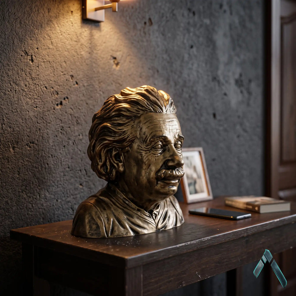 Albert Einstein Bust Sculpture | Antique Bronze Finish | Science Legend Collectible India