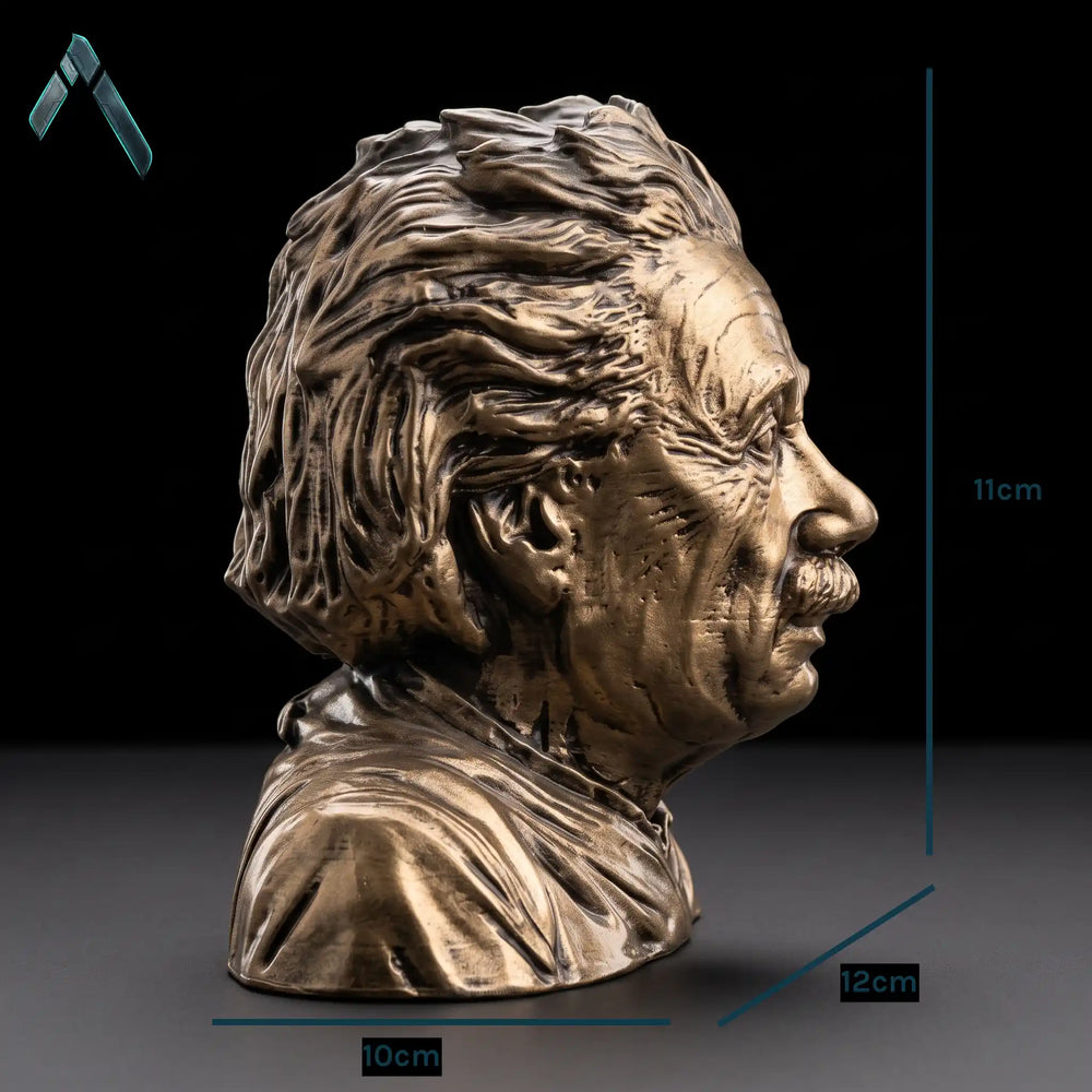 Albert Einstein Bust Sculpture | Antique Bronze Finish | Science Legend Collectible India