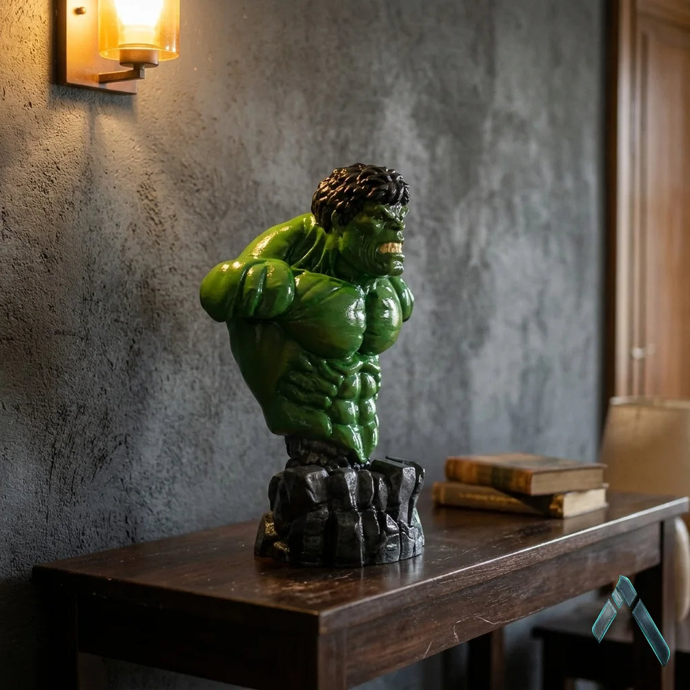 Hulk Bust Sculpture | Emerald Green Gloss | Marvel Avengers Collectible India