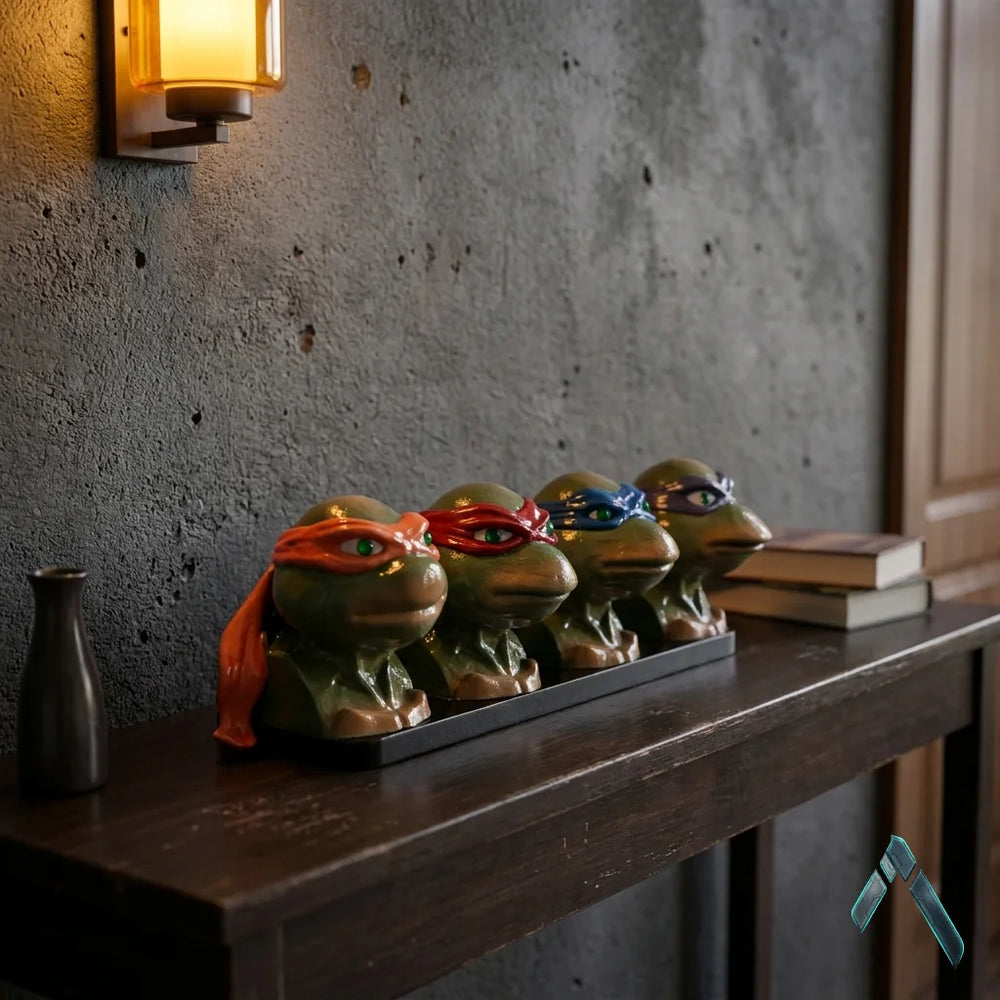 TMNT Teenage Mutant Ninja Turtles Head Bust Set | All 4 Turtles | 90s Pop Culture Collectible India