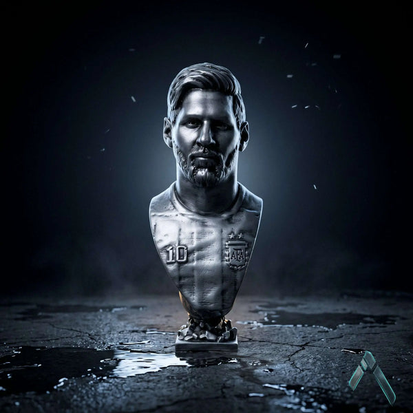 Messi Argentina Jersey Bust | Hand-Painted #10 Collectible | Archadia
