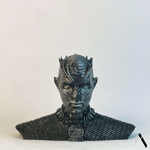 Night King Bust Sculpture | Dark Matte Charcoal | Game of Thrones Collectible