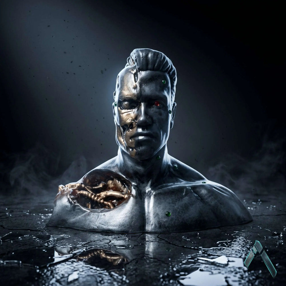 Terminator 3 Arnold Schwarzenegger Bust Sculpture | Matte Resin | Pop Culture Collectible India