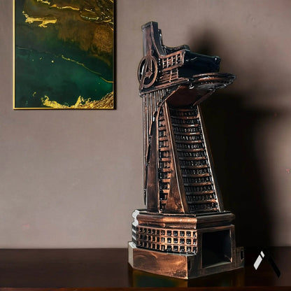 Stark Tower Scale Model Bronze Avengers Architecture Sculpture | Archadia