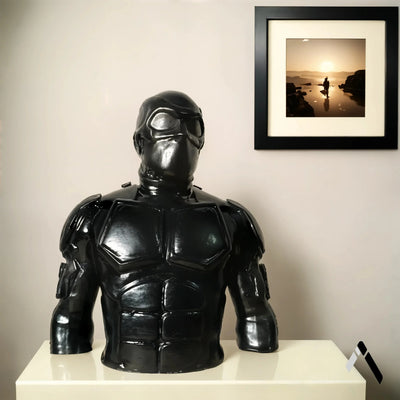 Black Noir The Boys Bust Sculpture Jet Black Glossy Armor | Archadia