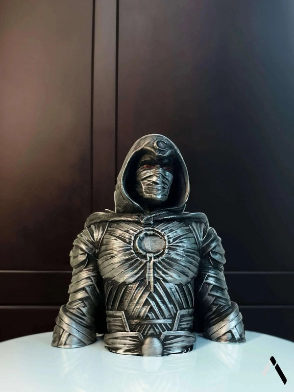 Moon Knight Bust Sculpture Marvel Crescent Avenger Hooded | Archadia
