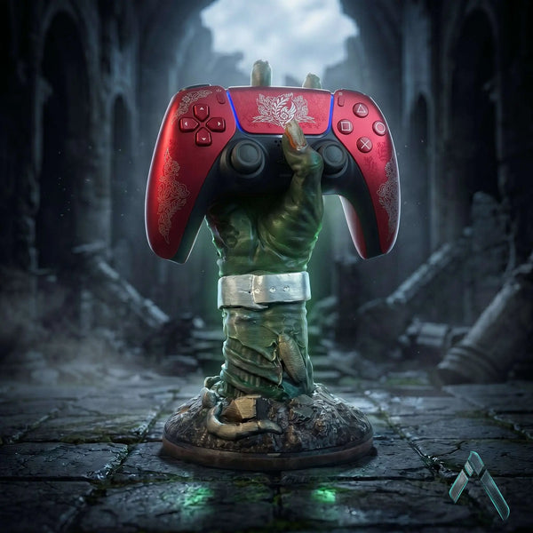 Zombie Hand Controller Holder Stand PS5 PS4 Gaming Desk Sculpture | Archadia