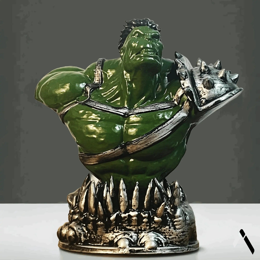 Gladiator Hulk Ragnarok Bust | Armored Arena Warrior Statue | Archadia