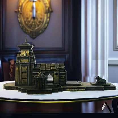 Kedarnath Temple Scale Model | Antique Bronze Architectural | Archadia