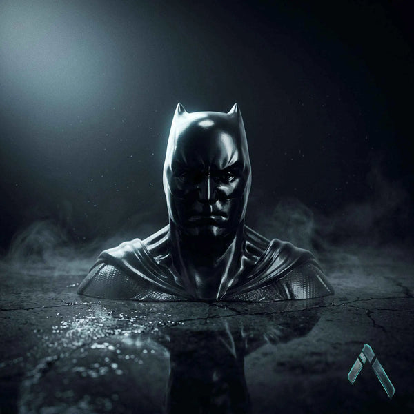 Batman Dark Knight Bust Sculpture | Premium Glossy Black | DC Collectible