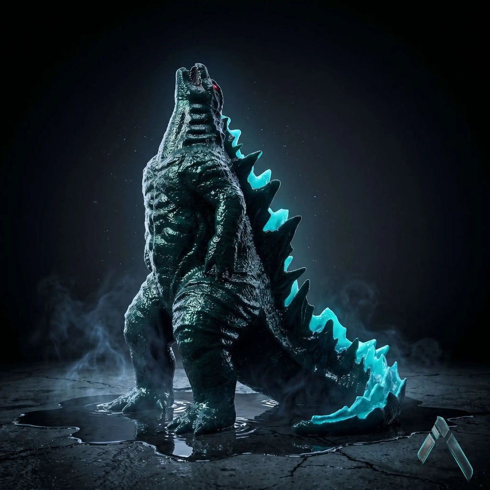 Shin Godzilla Full Scale Sculpture Dark Charcoal Red Spines | Archadia