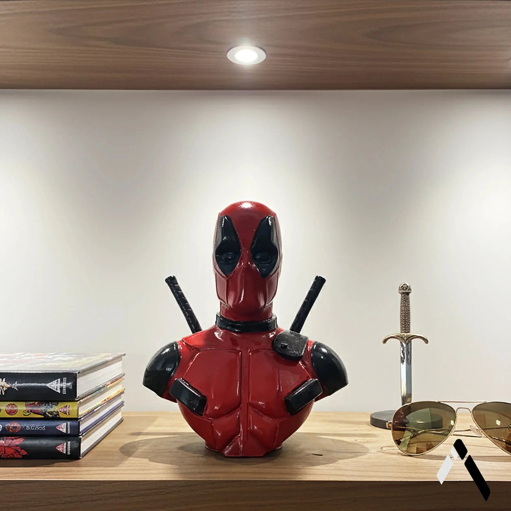 Deadpool Classic Suit Bust | Gloss Red & Black | Marvel Merc Collectible India