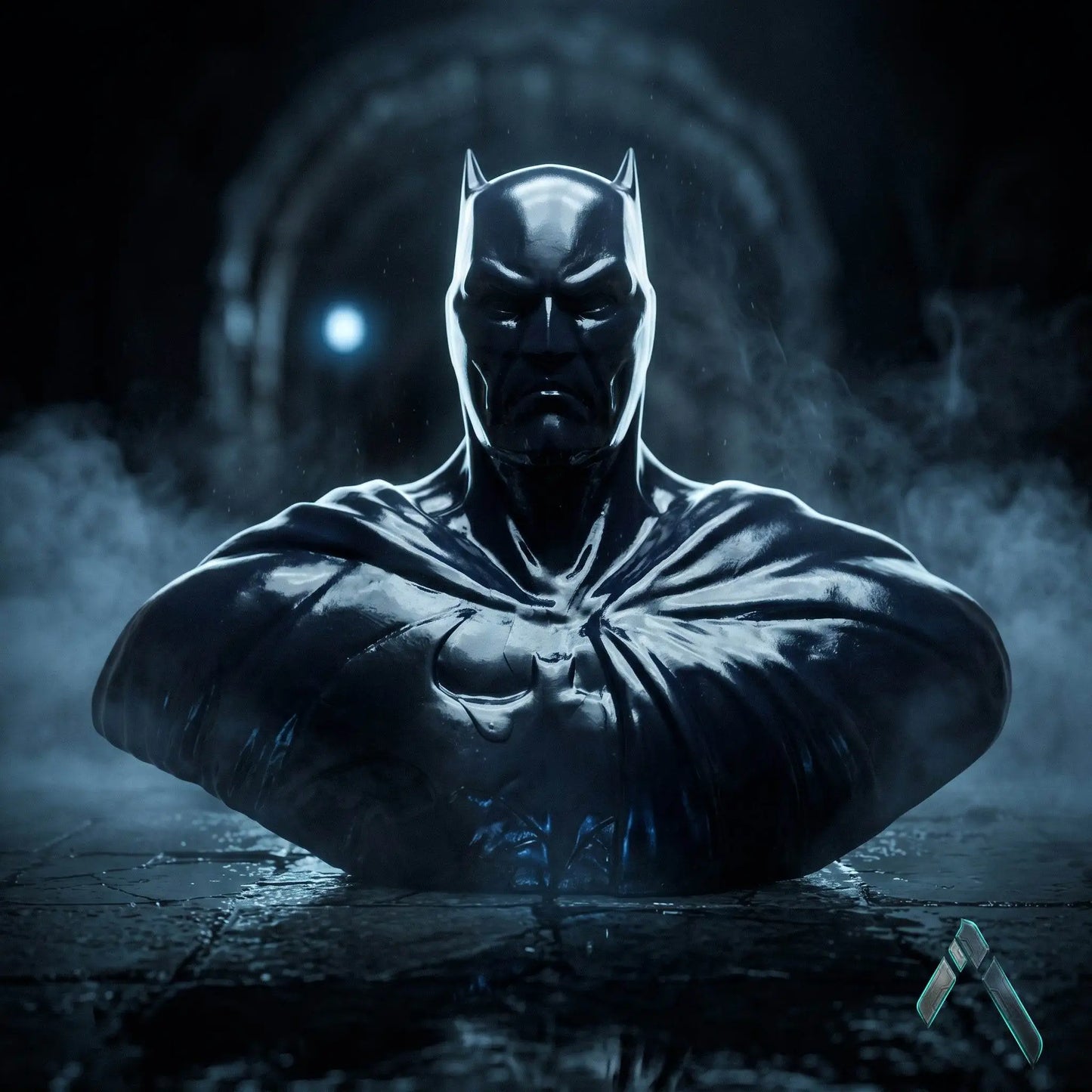 Batman Dark Knight Bust Sculpture | Glossy Premium Resin | DC Collectible