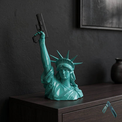 Statue of Liberty Remix Sculpture | Teal Gloss Finish | Pop Culture Collectible India
