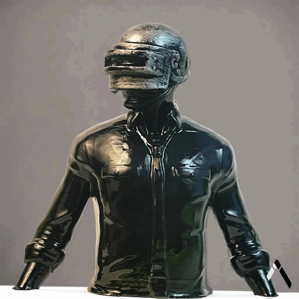 PUBG Lone Survivor Statue Matte Black Gaming Collectible | Archadia