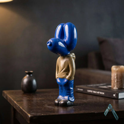 Snoopy Standing Figurine | Glossy Royal Blue Finish | Pop Culture Collectible