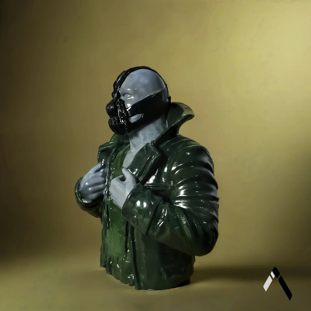 Bane Bust Sculpture | Gloss Green Finish | DC Dark Knight Rises Collectible India