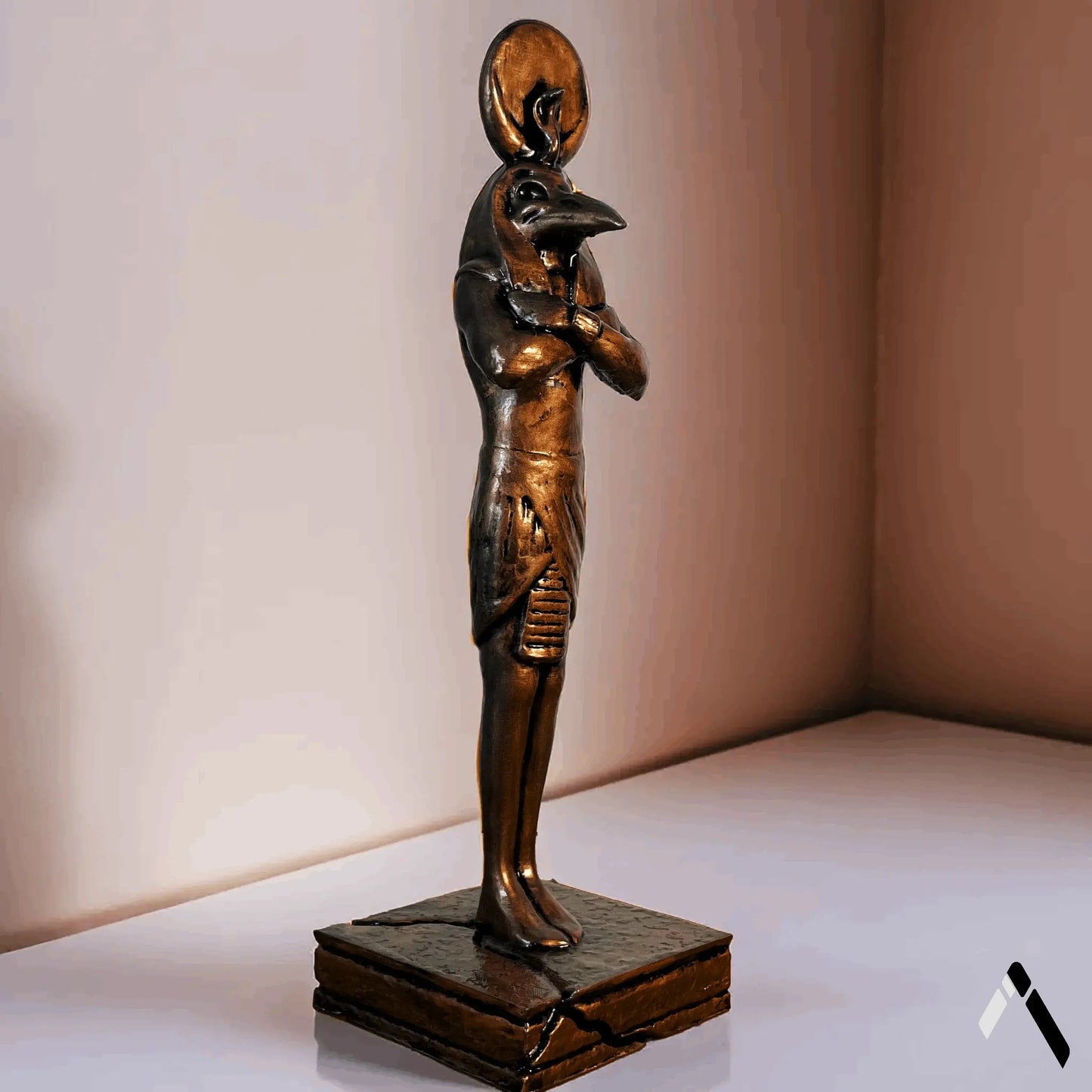 Khonshu Moon Knight Statue | Antique Bronze Egyptian God | Archadia