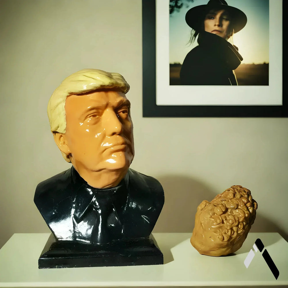 Donald Trump Bust Figurine | Hand-Painted Resin | Pop Culture Collectible