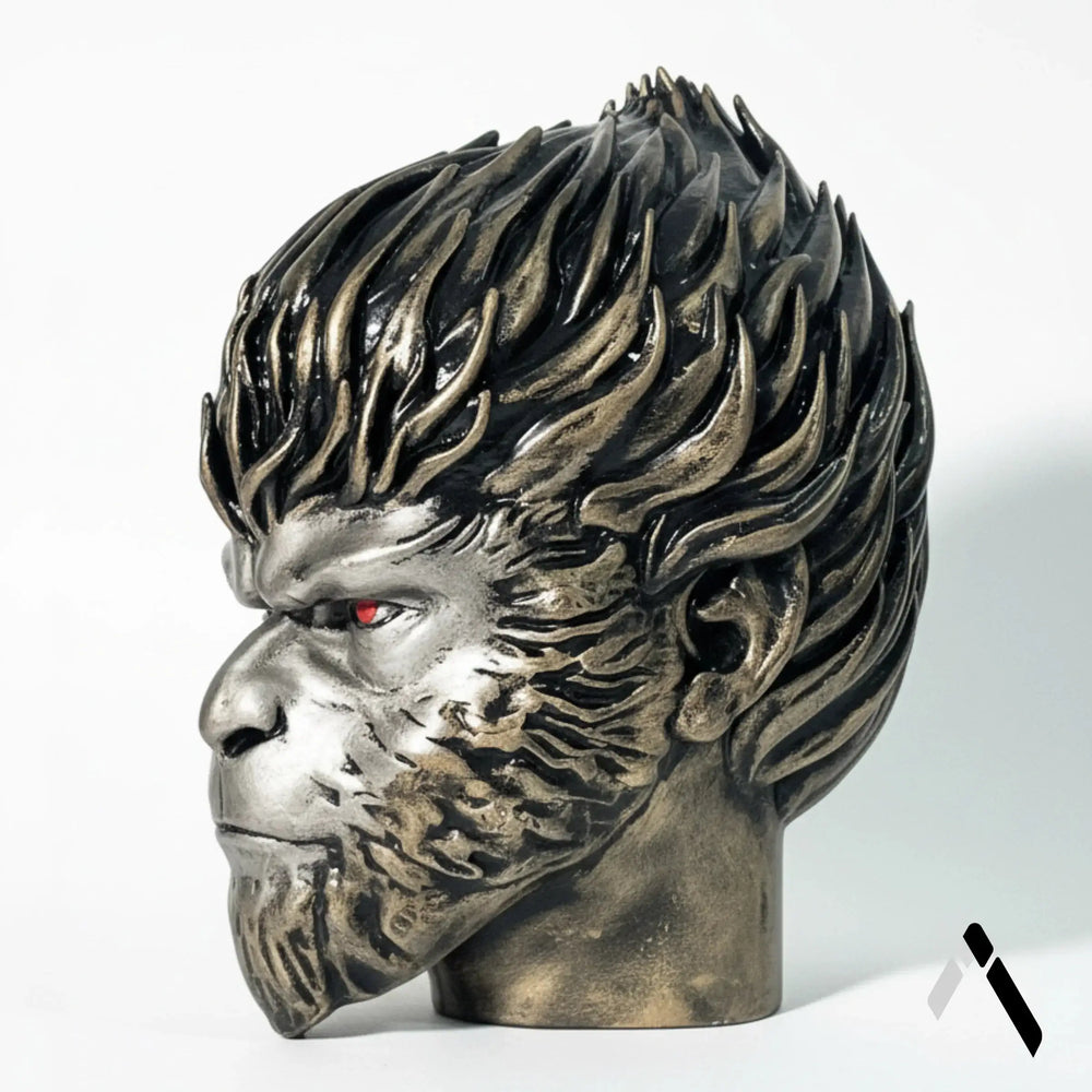Black Myth Wukong Head Bust | Dark Bronze Finish | Gaming Pop Culture Collectible