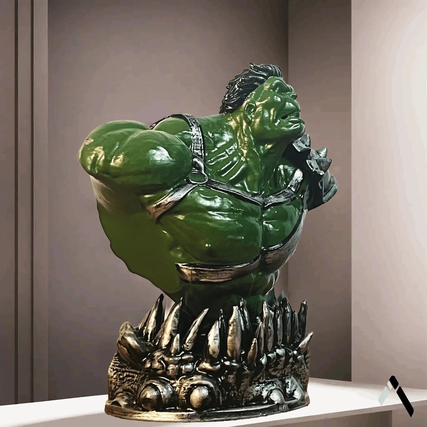 Gladiator Hulk Ragnarok Bust | Armored Arena Warrior Statue | Archadia