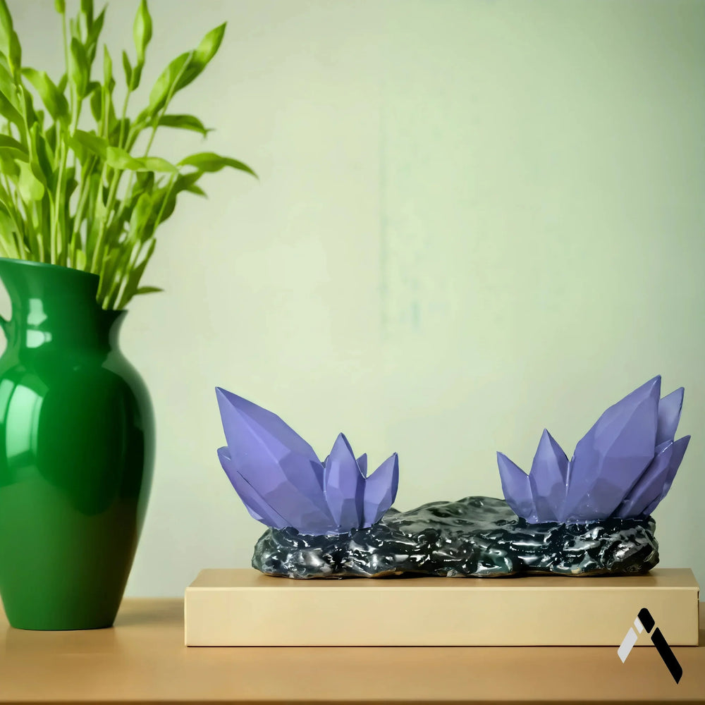 Crystal Controller Stand | Blue Gemstone Finish | Gaming Desk Collectible India