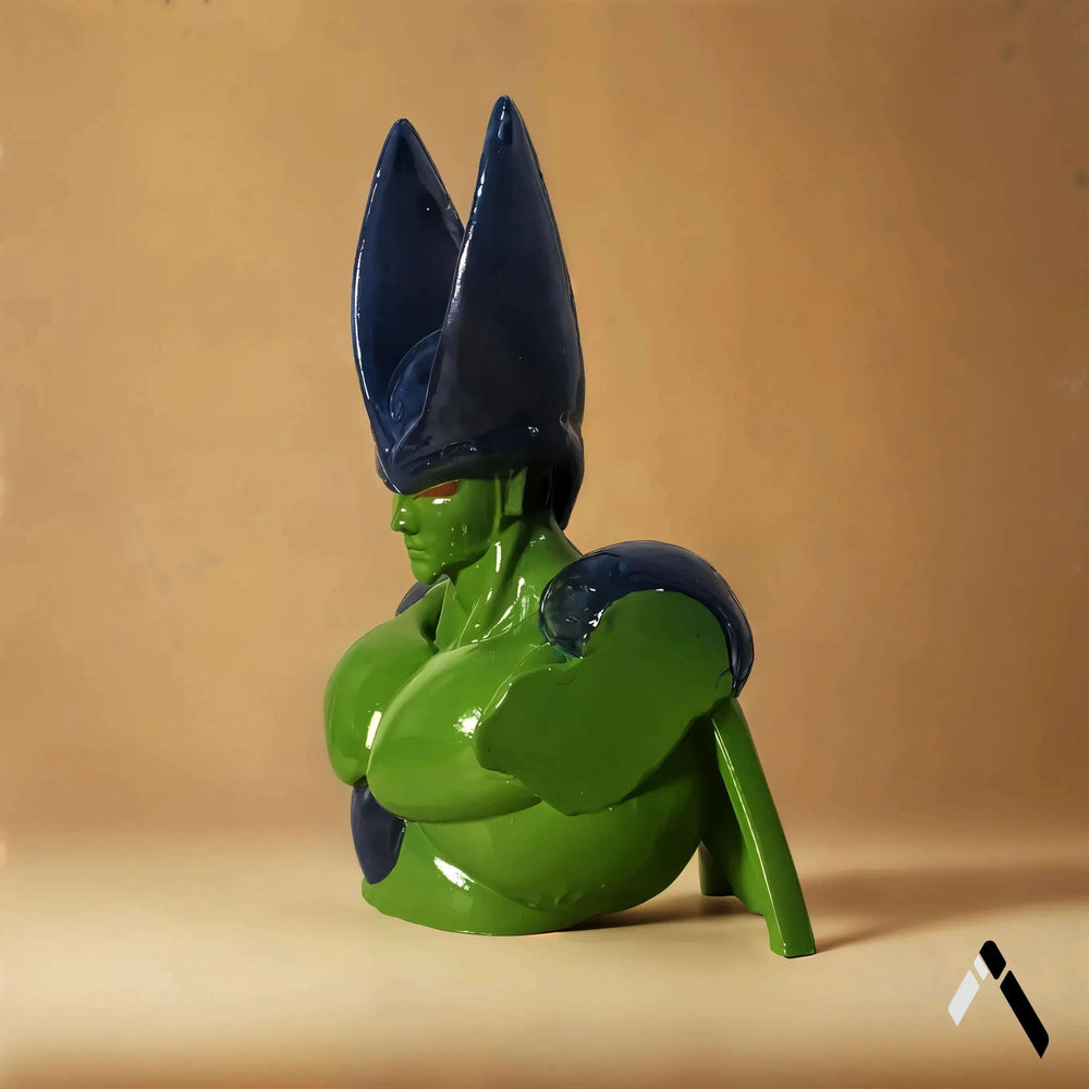 Cell Perfect Form Bust | Gloss Green & Blue | Dragon Ball Z Collectible India