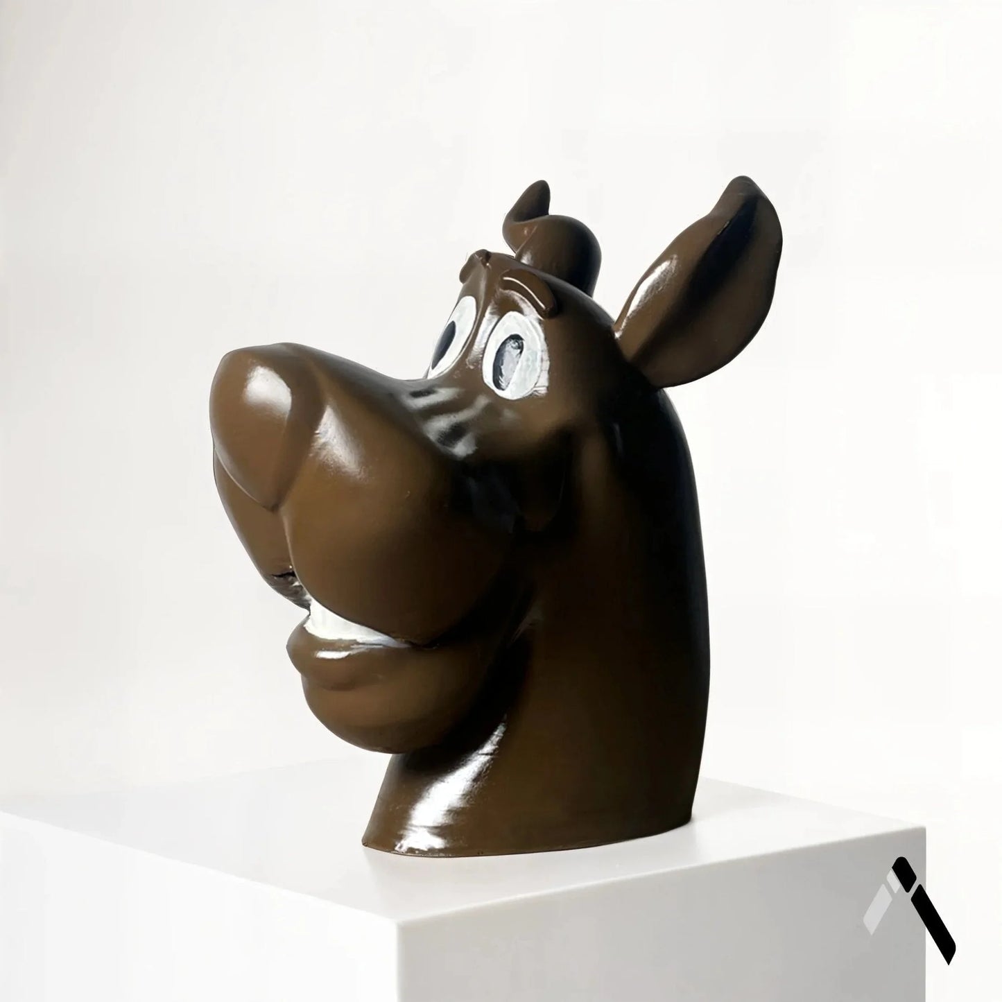 Scooby-Doo Head Sculpture Brown Gloss Cartoon Collectible | Archadia