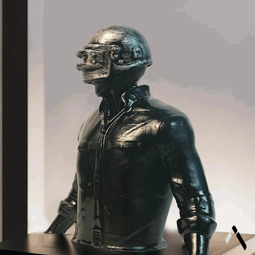 PUBG Lone Survivor Statue Matte Black Gaming Collectible | Archadia
