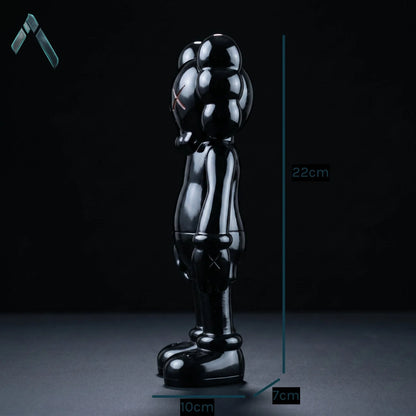 KAWS Companion Standing Figure | Gloss Black Street Art Collectible | Archadia