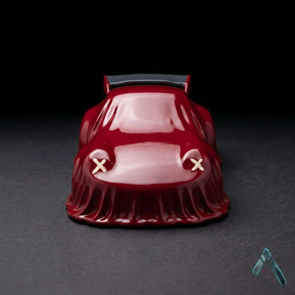 Ghost Porsche Sculpture | Gloss Cherry Red | Automotive Pop Culture Collectible