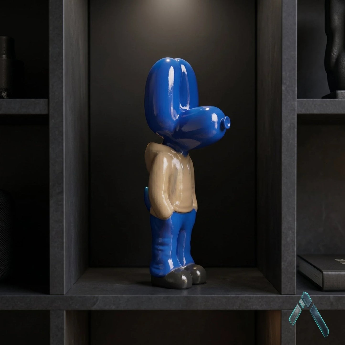 Snoopy Standing Figurine | Glossy Royal Blue Finish | Pop Culture Collectible