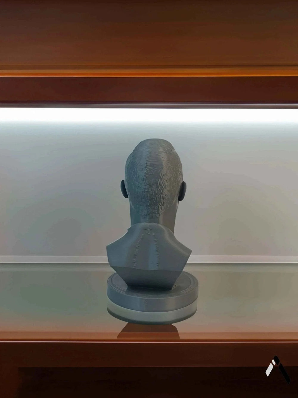 Ronaldo Bust Sculpture Matte Grey Football Legend | Archadia