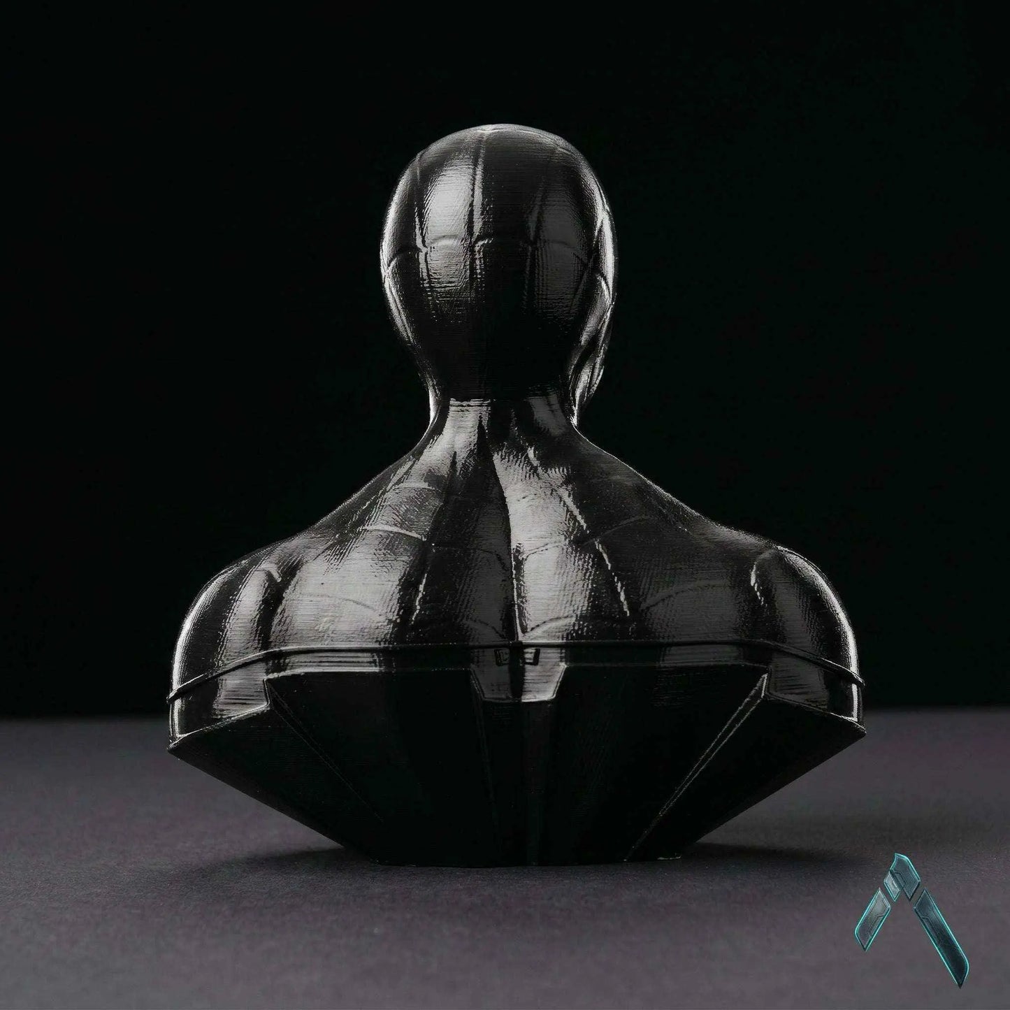 Spider-Man Black Suit Bust Sculpture Dark Web Noir Collectible | Archadia