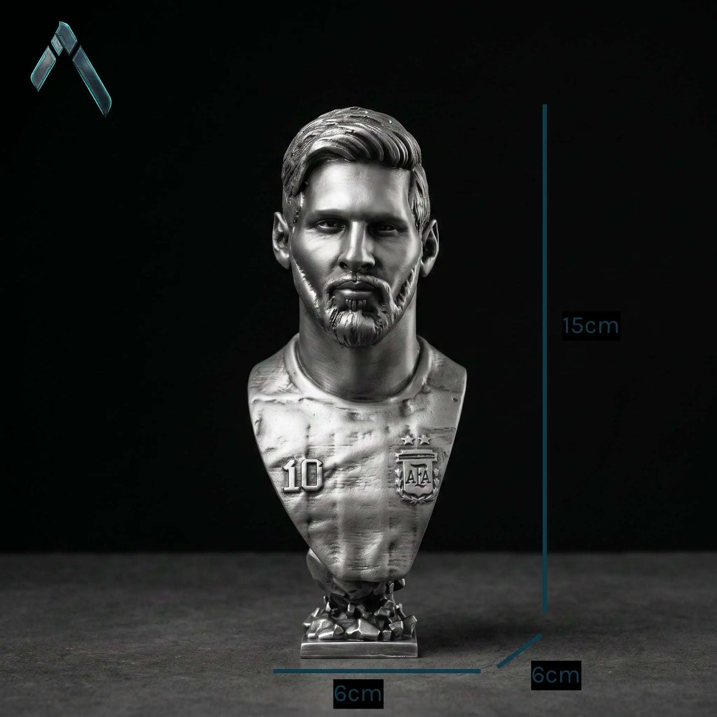 Messi Argentina Jersey Bust | Hand-Painted #10 Collectible | Archadia