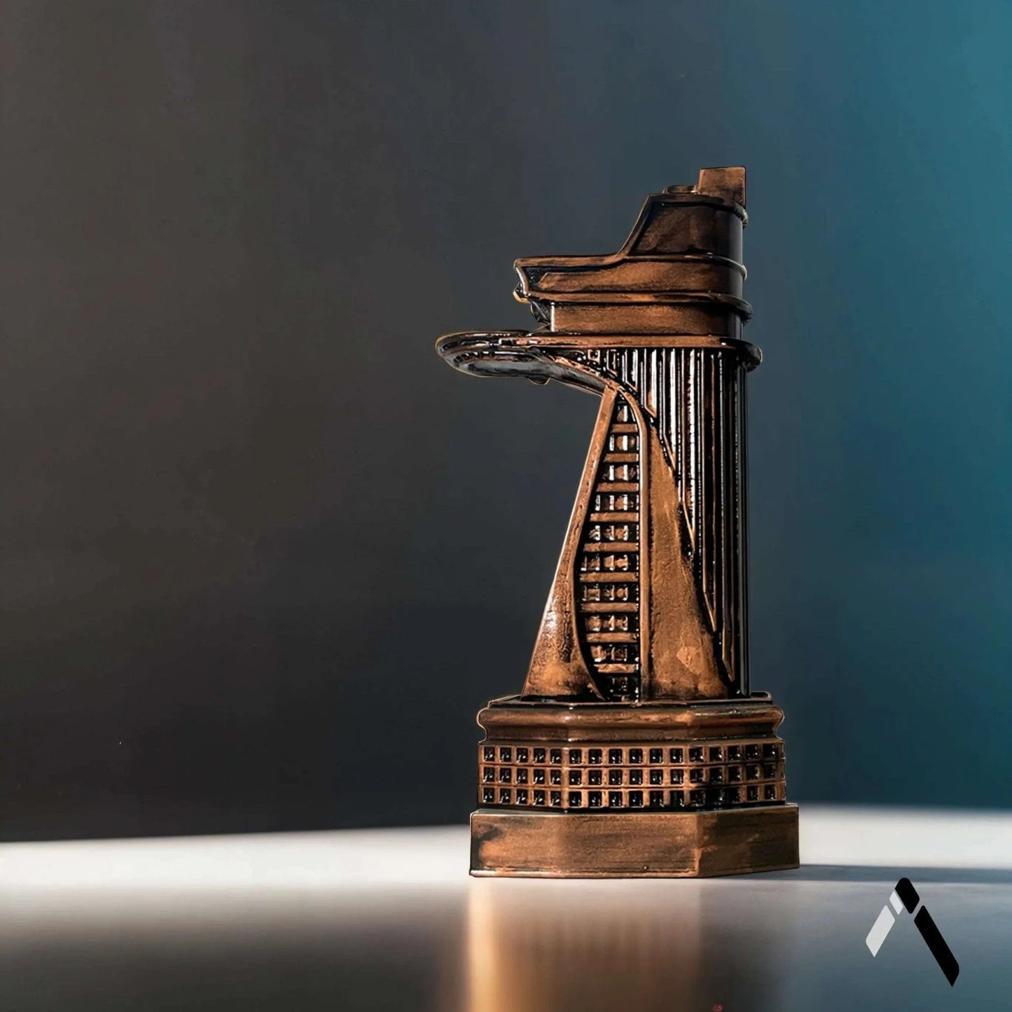 Stark Tower Scale Model Bronze Avengers Architecture Sculpture | Archadia