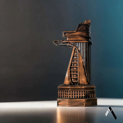 Stark Tower Scale Model Bronze Avengers Architecture Sculpture | Archadia
