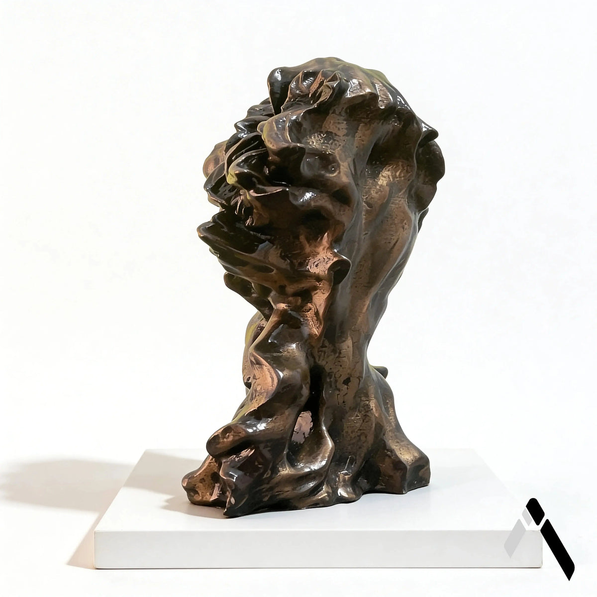 Lion King Bronze Sculpture | Dramatic Maned Statement Piece | Archadia