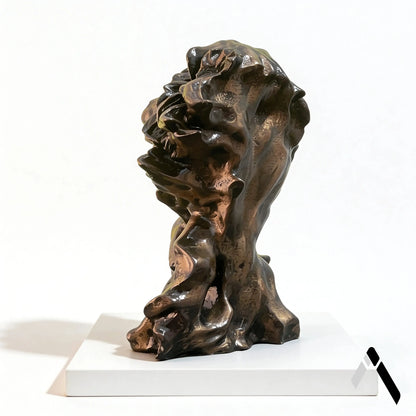 Lion King Bronze Sculpture | Dramatic Maned Statement Piece | Archadia