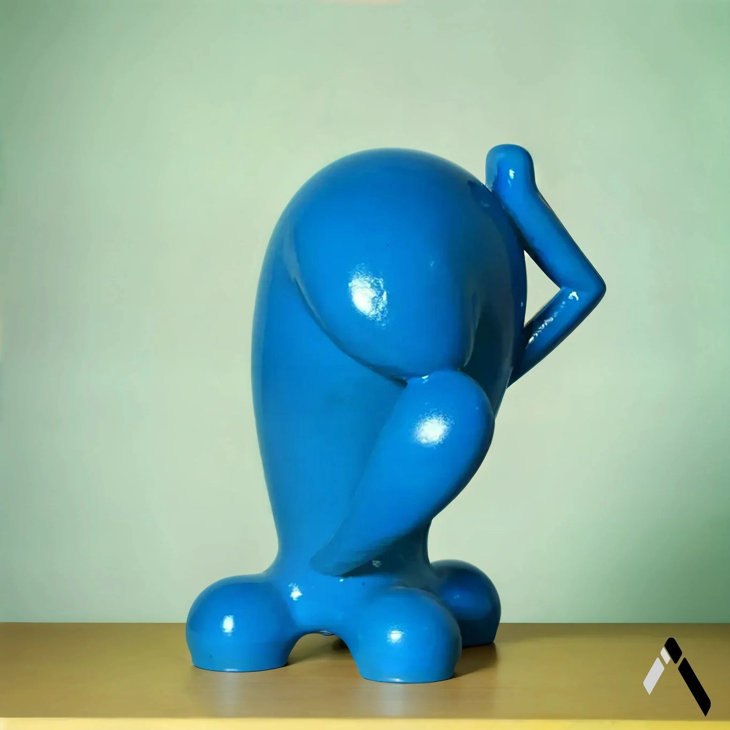Wobbuffet Pokemon Statue Blue Gloss Funny Pose Collectible | Archadia