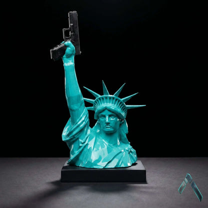 Statue of Liberty Remix Sculpture | Teal Gloss Finish | Pop Culture Collectible India