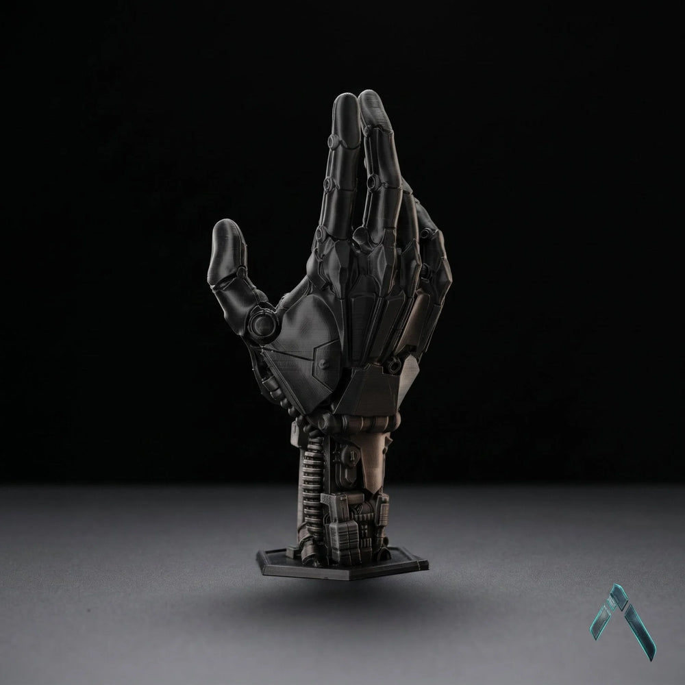 Robotic Hand Controller Stand Matte Black | Premium Sculpted | Gaming Collectible