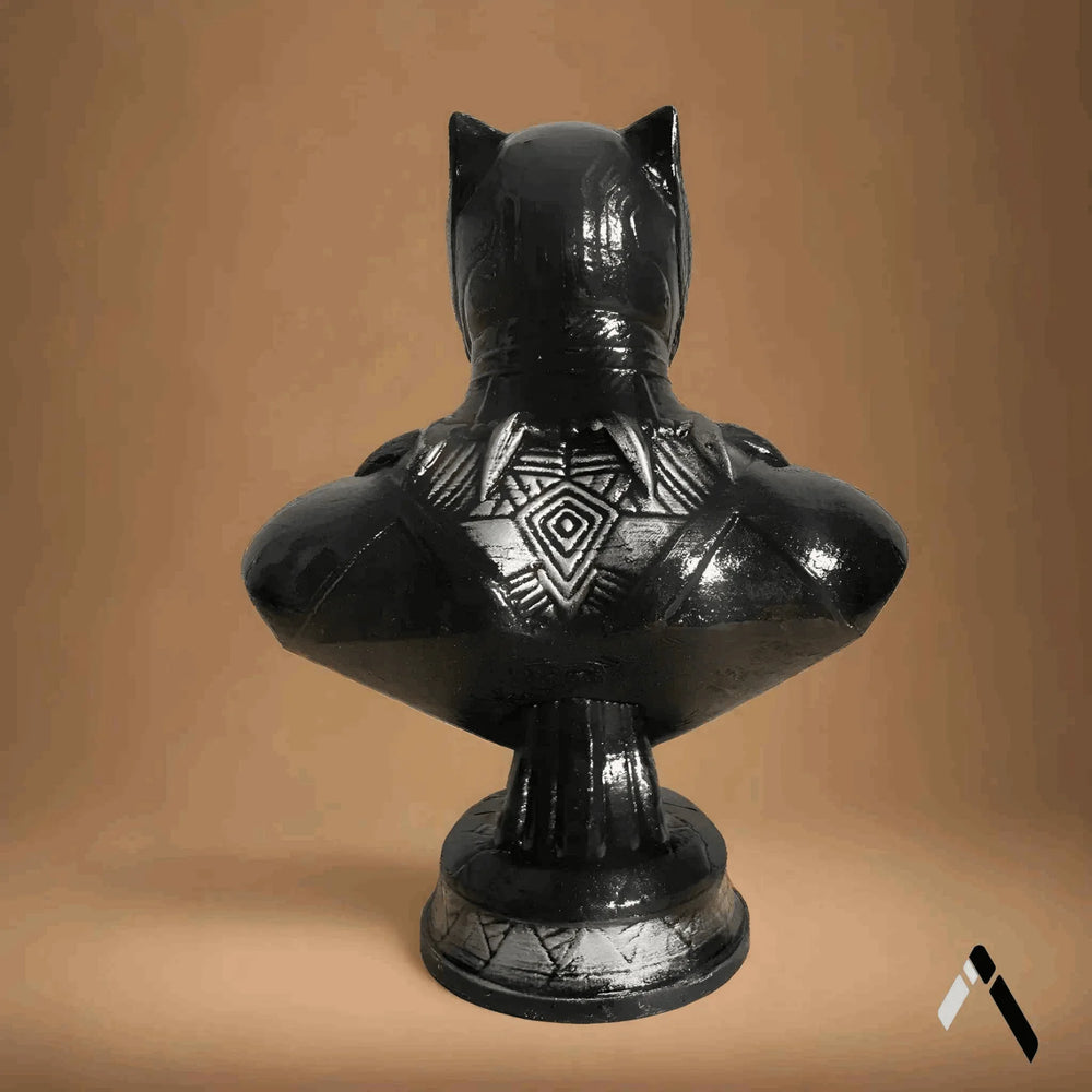 Black Panther Wakandan Bust | Vibranium Black Marvel Collectible | Archadia