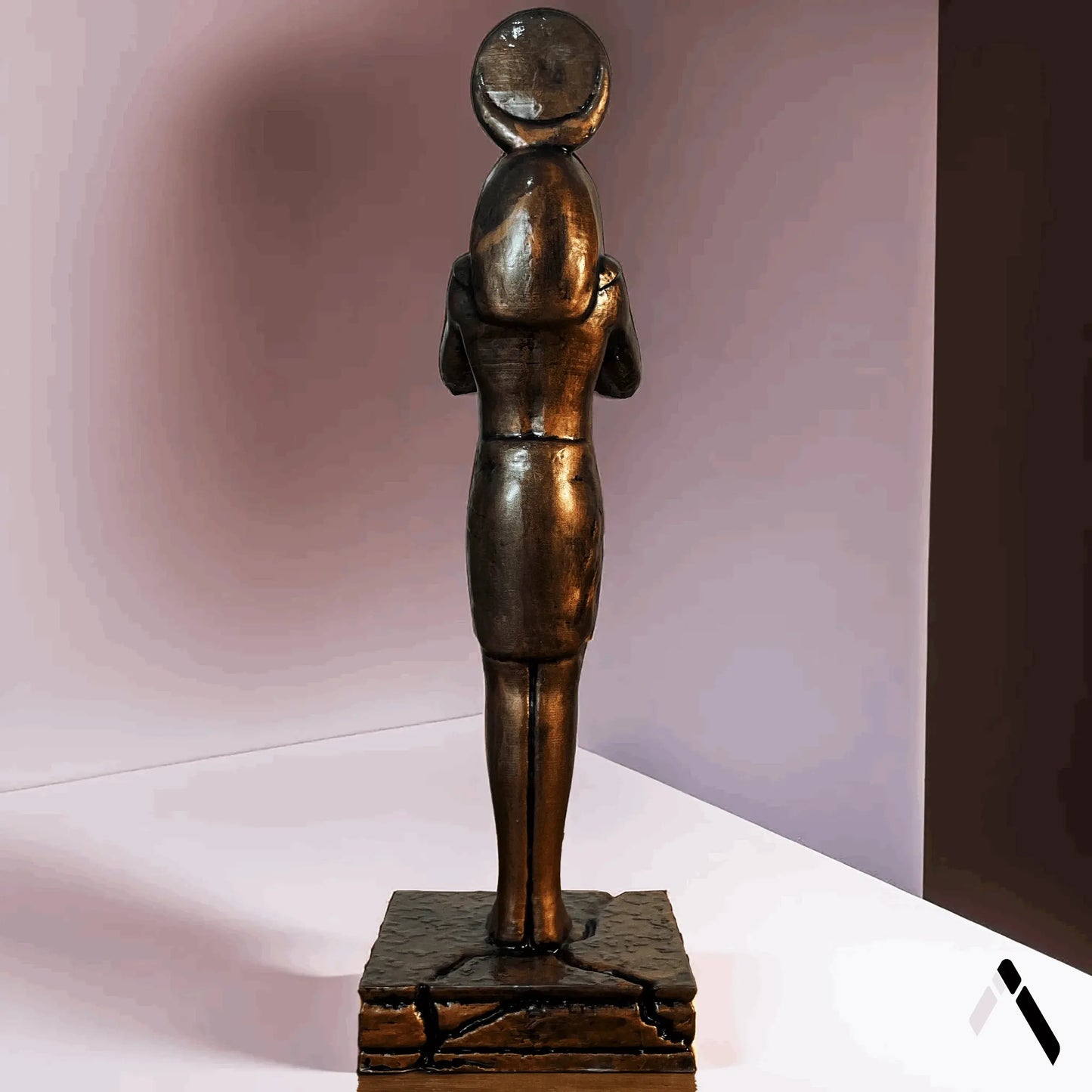 Khonshu Moon Knight Statue | Antique Bronze Egyptian God | Archadia